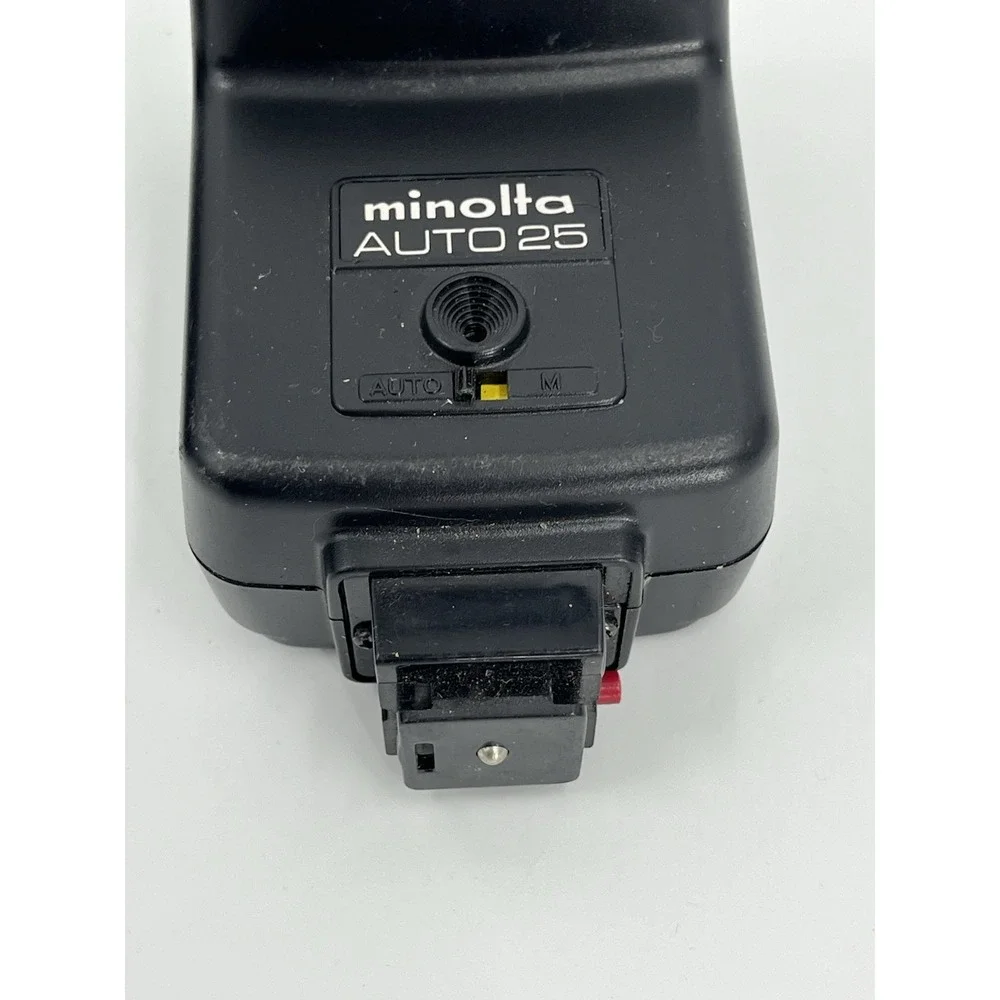 Vintage Minolta Camera Flashes Auto 25 and Maxxum 2800AF UNTESTED As-Is